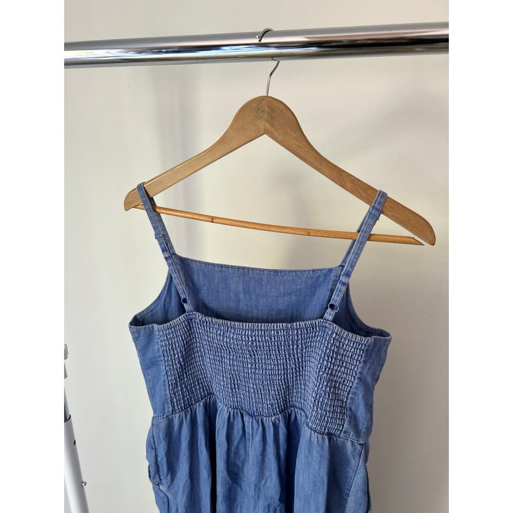 Old Navy Blue Denim Jumpsuit Romper - Picture 4 of 5